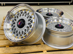 15” AS-P/MESH 4/100 5/100 SILVER + GOLD STUD