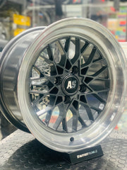 15” AS-AW113 4/100 & 4/114 multi pcd gunmetal wheels