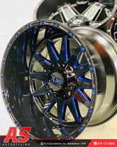 20” AS-XM312 20X12J GLOSS BLACK/ BLUE