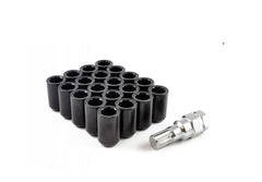 WHEEL LOCK NUTS 12MM x 1.5 BLACK 20 pack
