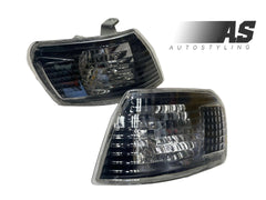 Toyota corolla rxi 98-01 blk/chrome corner lamps sold in pair