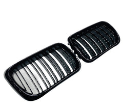 BMW E36 DOUBLE SLAT GLOSS BLACK GRILLS