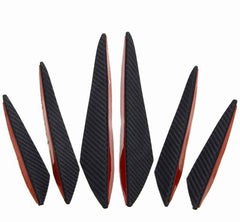 Car Front Bumper Canards Carbon Fiber Car-styling Bumper Lip Splitter Body Spoiler Canards Auto Exterior