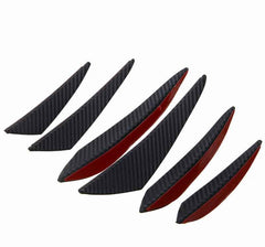Car Front Bumper Canards Carbon Fiber Car-styling Bumper Lip Splitter Body Spoiler Canards Auto Exterior