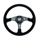 STEERING WHEEL 340mm GENUINE LEATHER - Autostyling Klerksdorp