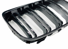 BMW E92 PREFACE LIFT DOUBLE SLAT GLOSS BLACK KIDNEY GRILLS - Autostyling Klerksdorp