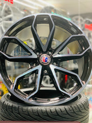 19” AS-F1203 5/120 BLACK MACHINE FACE