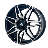 18” AS- AMG LINE V300 EXTRA LOAD 5/112 BLACK SILVER FACE