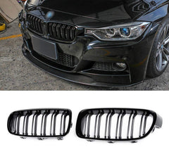 BMW F30 DOUBLE SLAT GRILL GLOSS BLACK