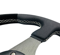 STEERING WHEEL GENUINE LEATHER 340