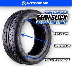 195/50/15 VITOUR SEMI SLICK TYRES