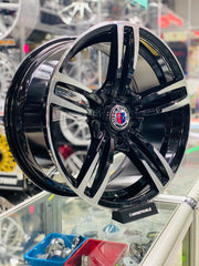 18” AS- BM M4 5/120 BLACK MACHINE FACE