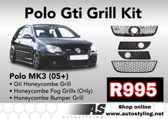 POLO 9n GTI BUMPER GRILL KIT