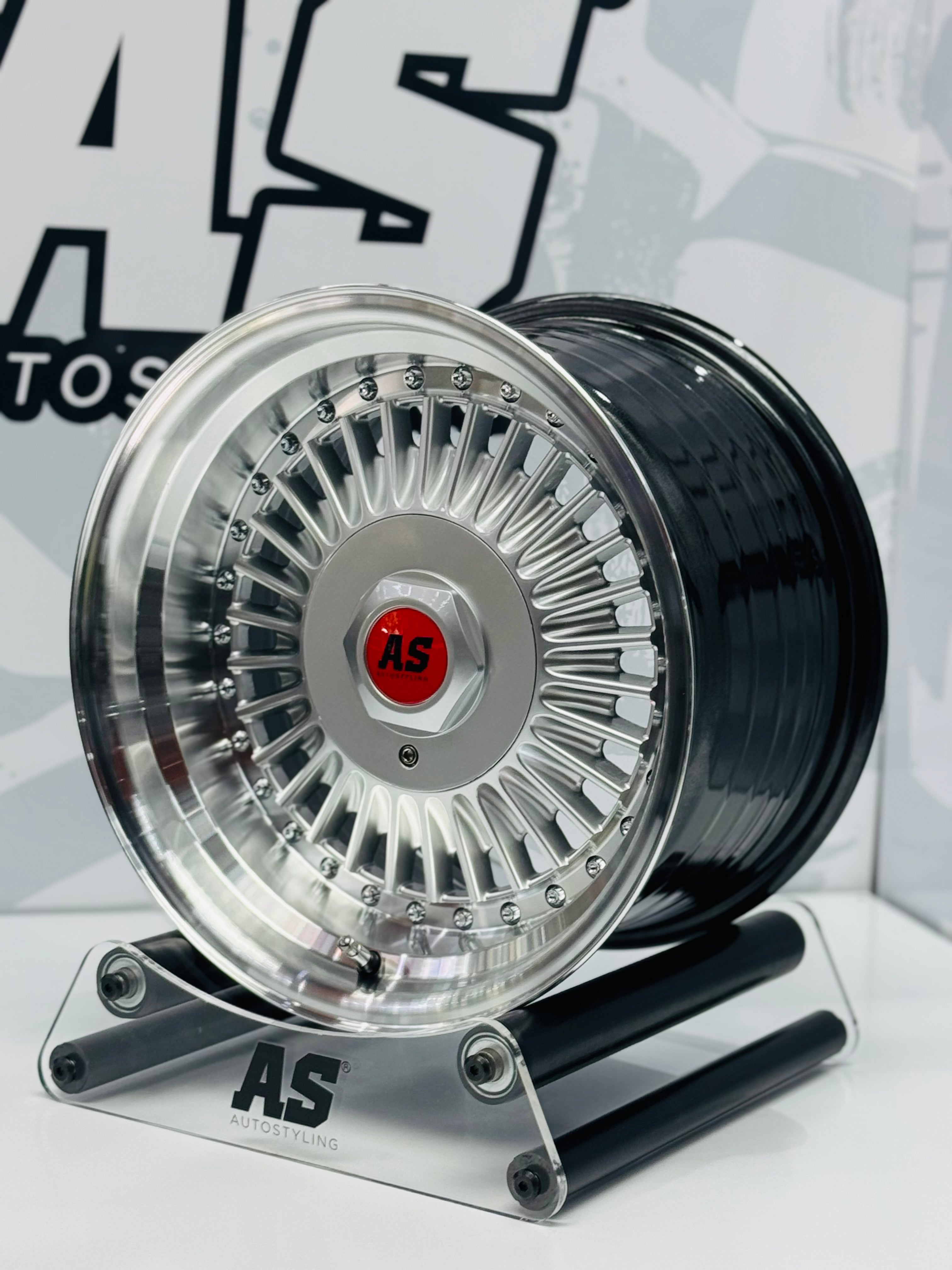 15” AS- EMITZ 7997  9J ALL ROUND 4/100 4/114 silver wheels