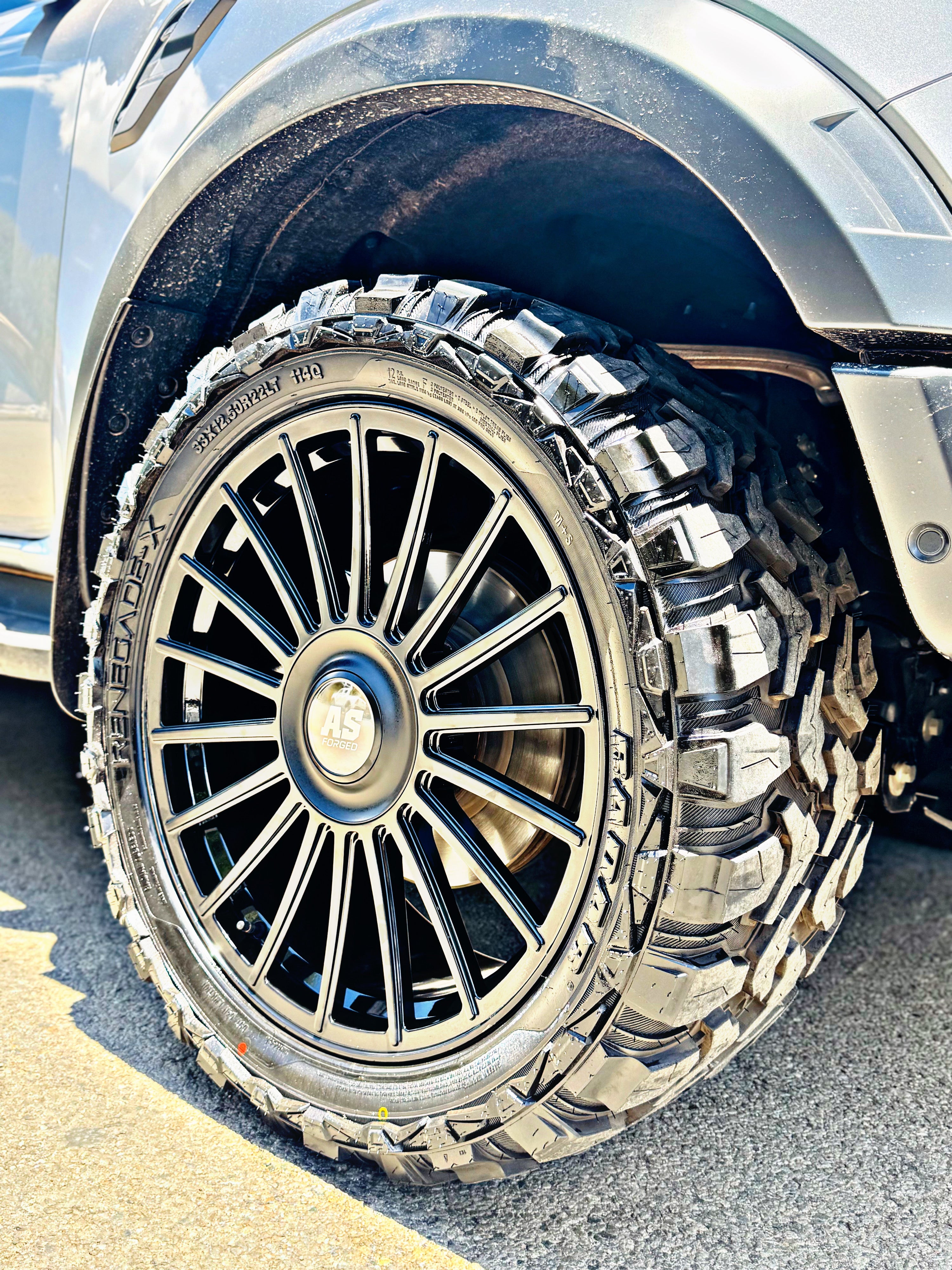 22 ” AS FULLY FORGED 022 RANGER & AMAROK FITMENT   RIMS 6/139 PCD FLOATING CAPS