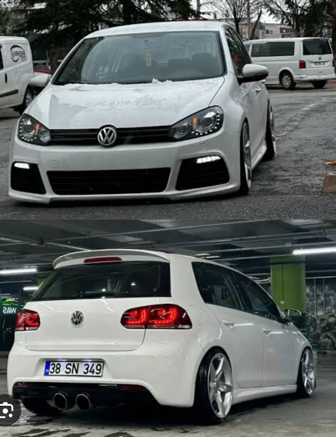 VW GOLF MK6 to MK6R REAR BUMPER KIT UPGRADE