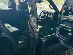 LED Starlight Fiber Optic Car Rug Universal LED Mat Light APP Operation Interior Accessory 4 Pieces Set