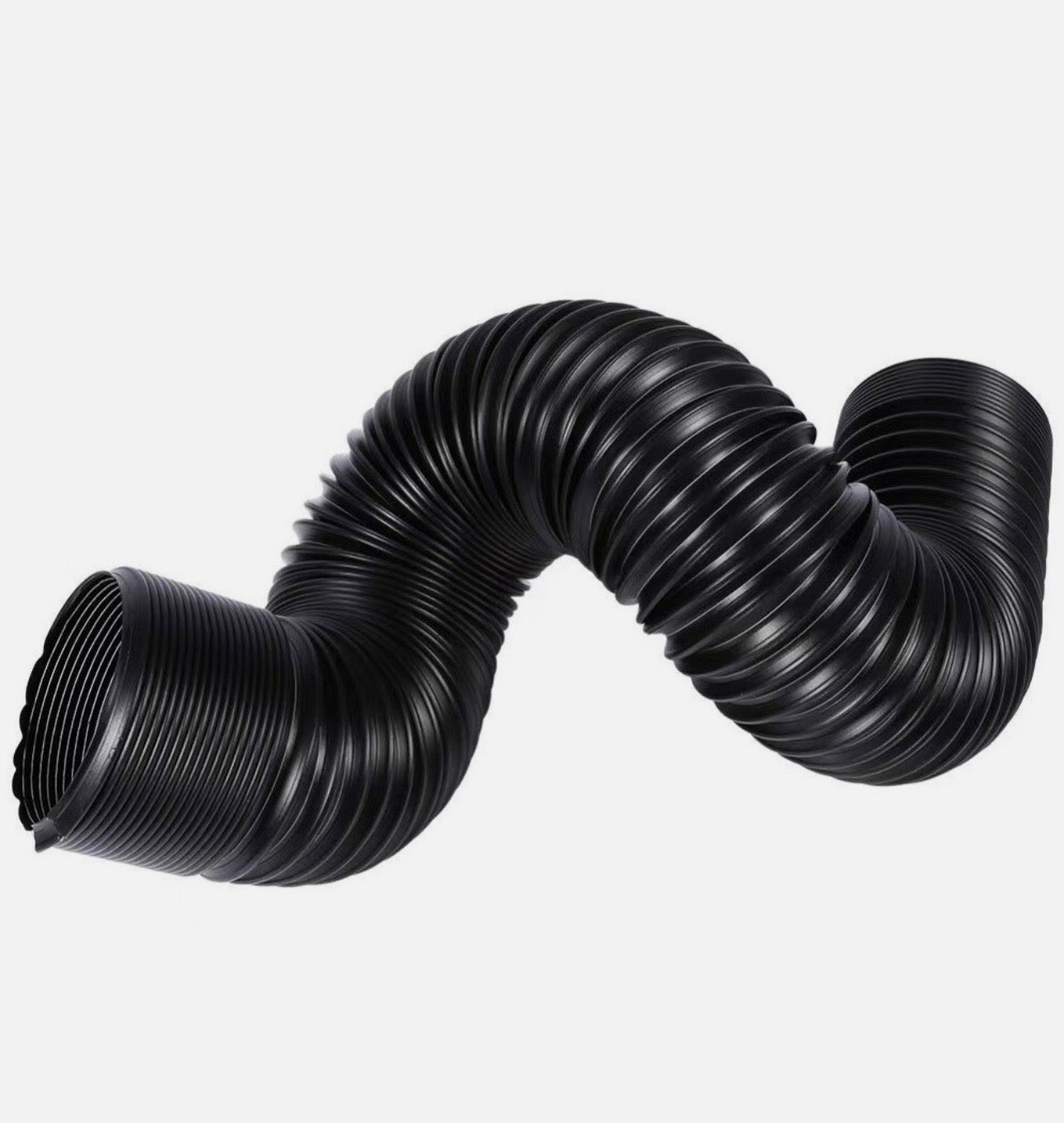 76mm 1M Car Air Intake Cold Pipe Flexible Ducting Feed Hose Induction Kit Black