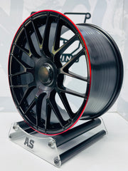 19” 5x112 C63s BLACK with red lip - Autostyling Klerksdorp