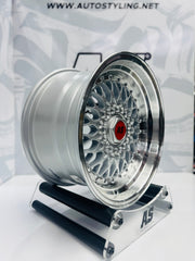 16” AS-MESH 8/9j 4/100 & 5/100 multi hole  SILVER