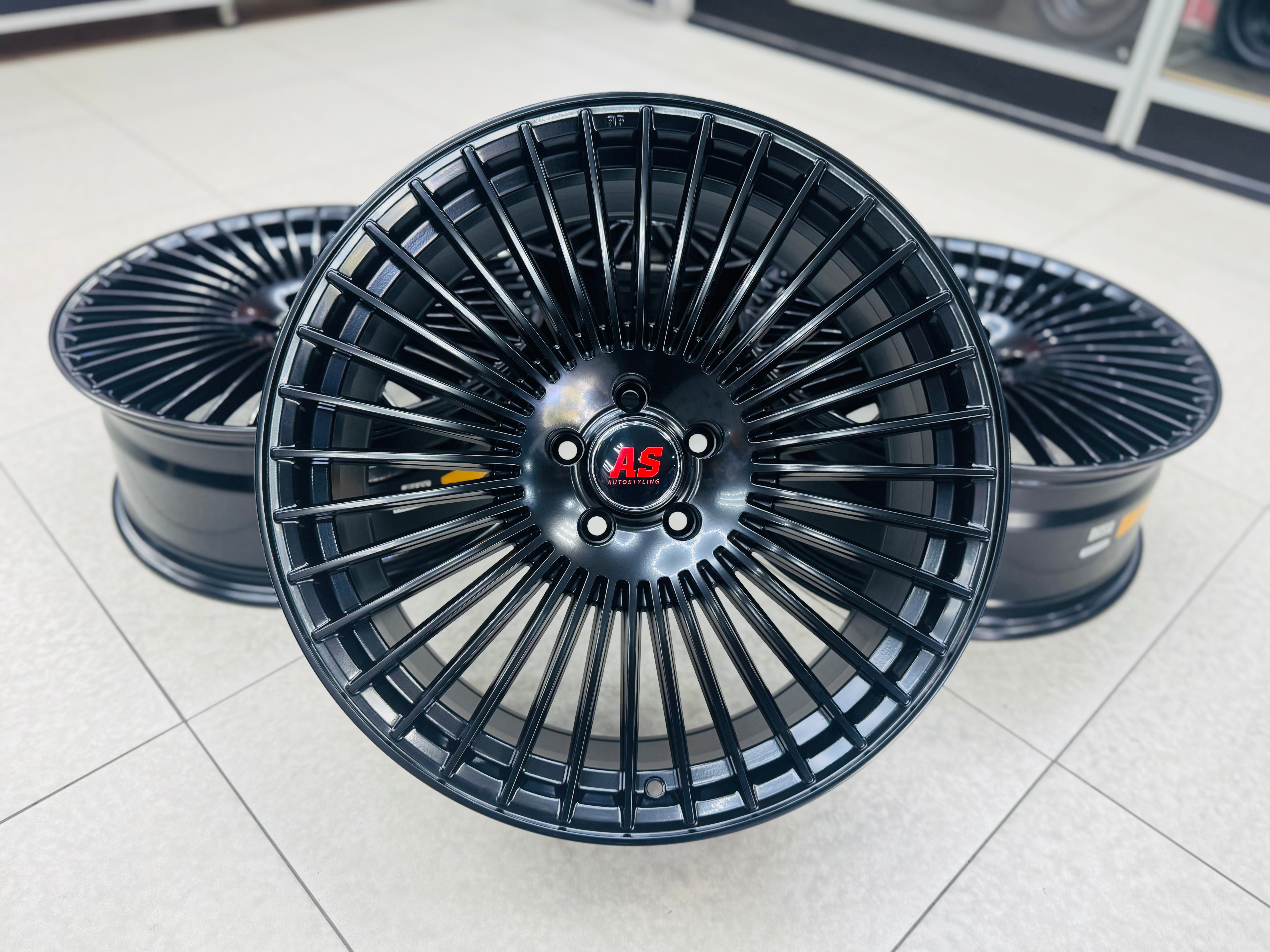 20″ 5/112 Velvet Black Alloy Wheels