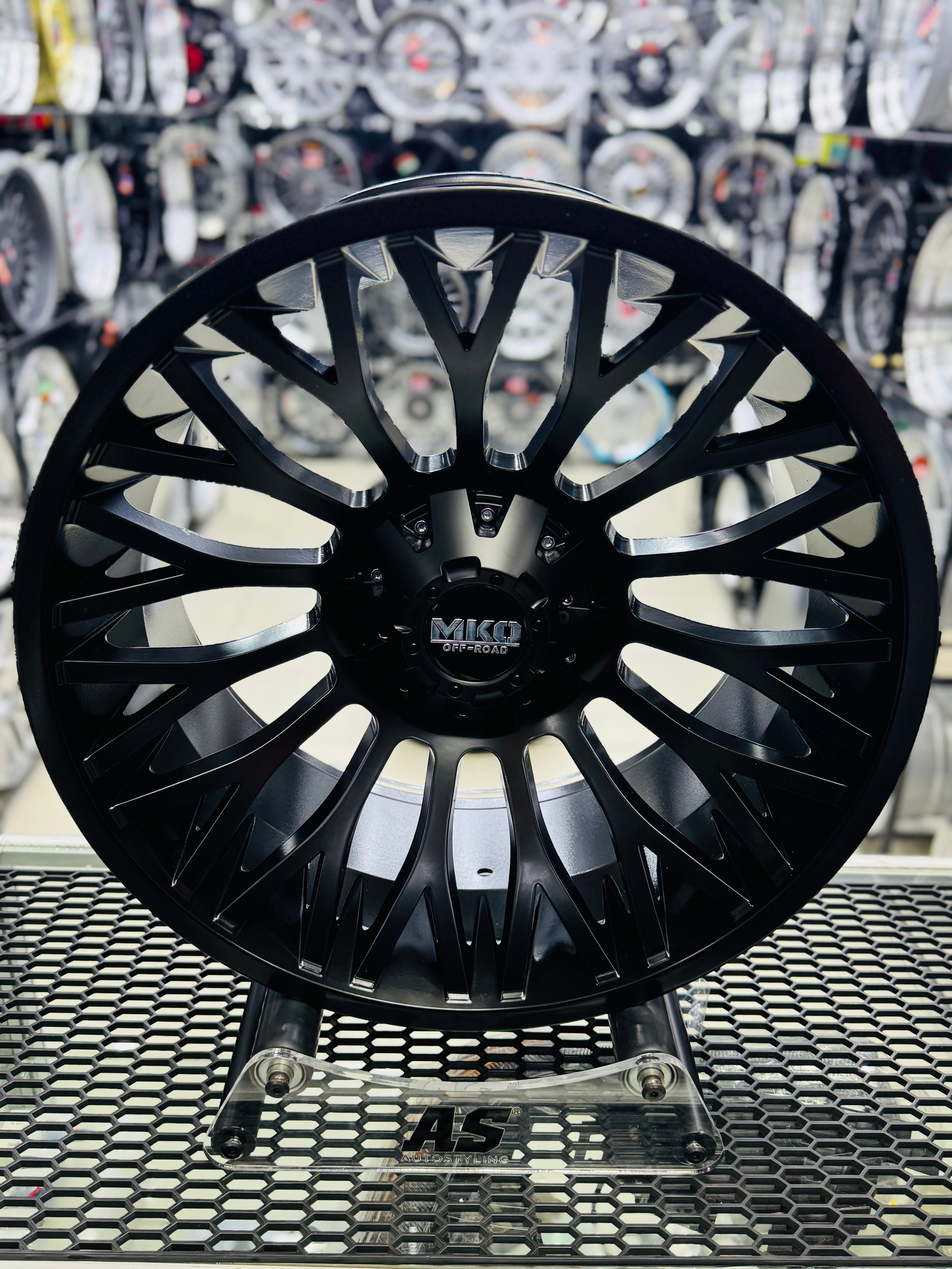 20” MKO OFF-ROAD AS-F661014 20X10J GLOSS Matt black bakkie 4x4 rims
