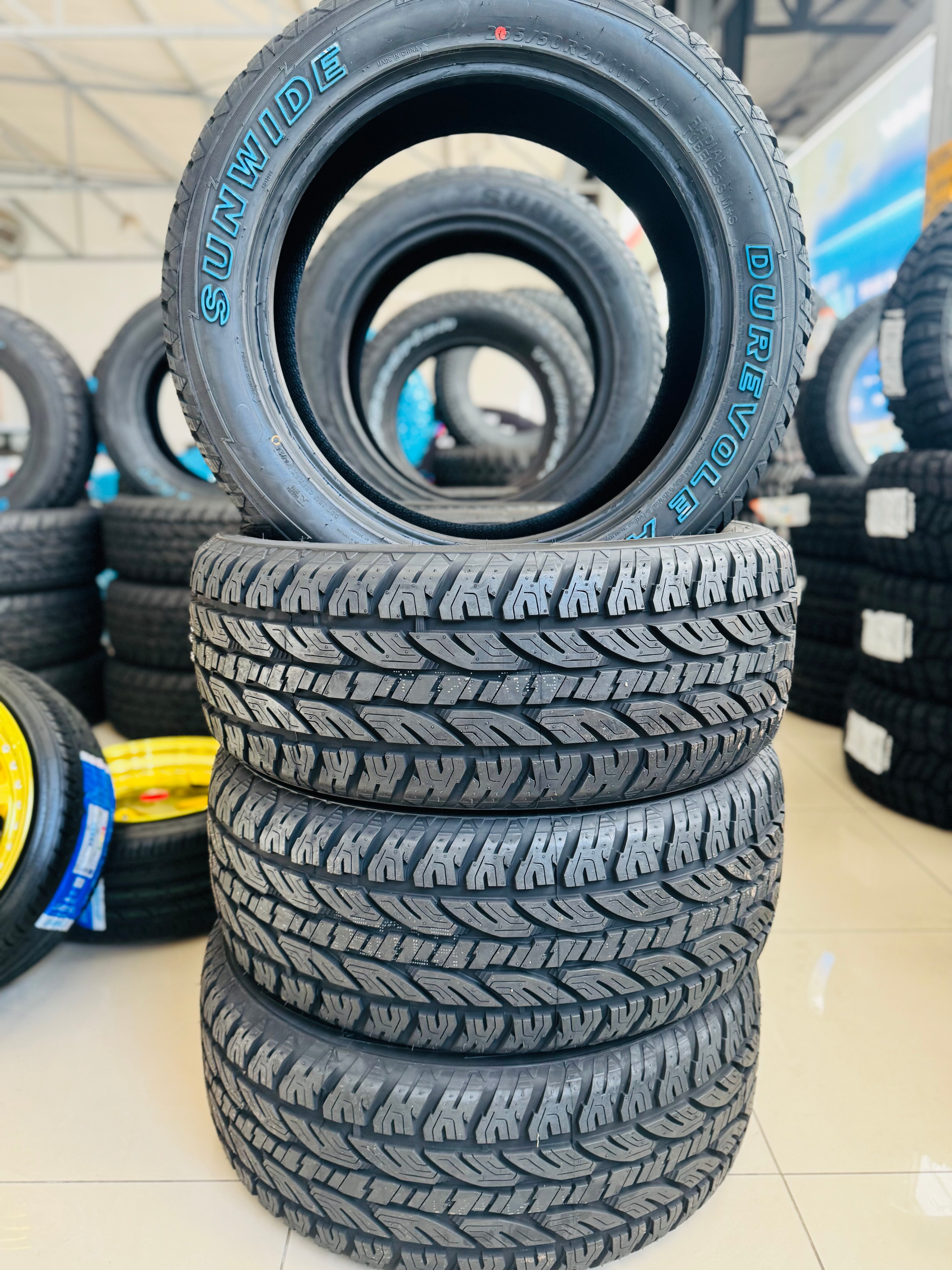 265/50/20 SUNWIDE DUREVOLE A/T TYRE WHITE LETTER
