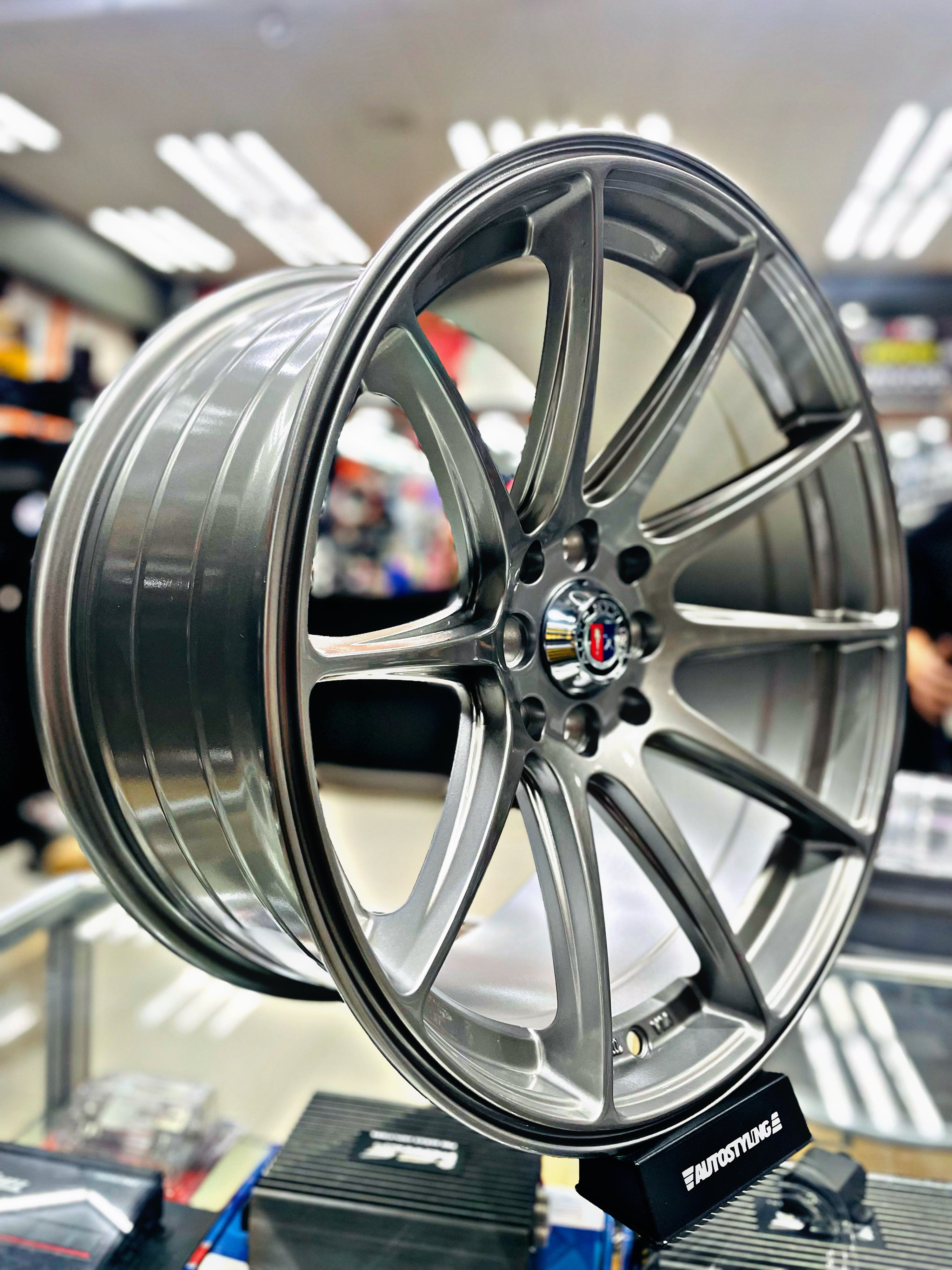 17” AS-XXR 4/100 4/114 TITANIUM SILVER