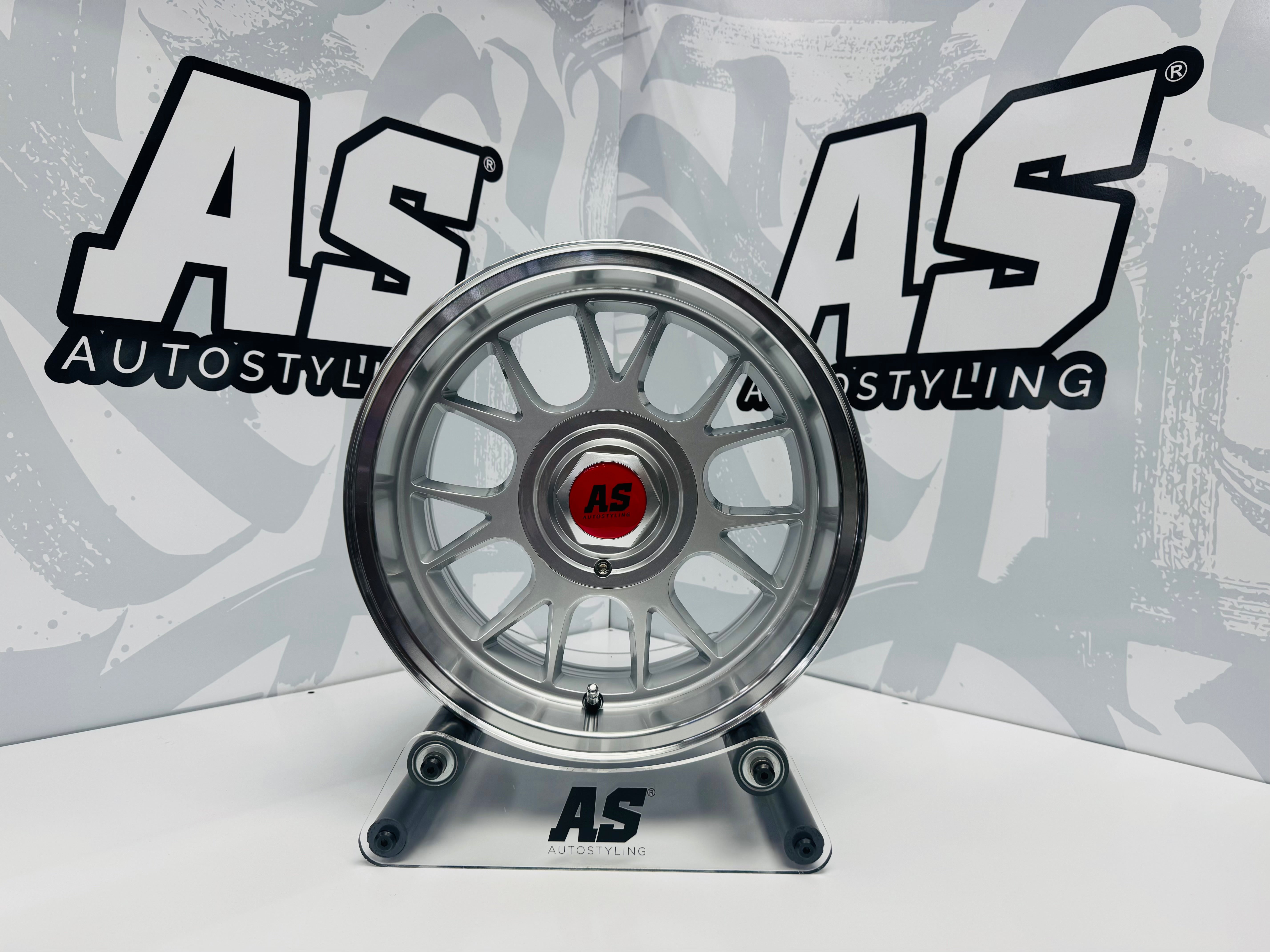 15” AS- 7566  5x100 & 5x114 Silver machine face wheels