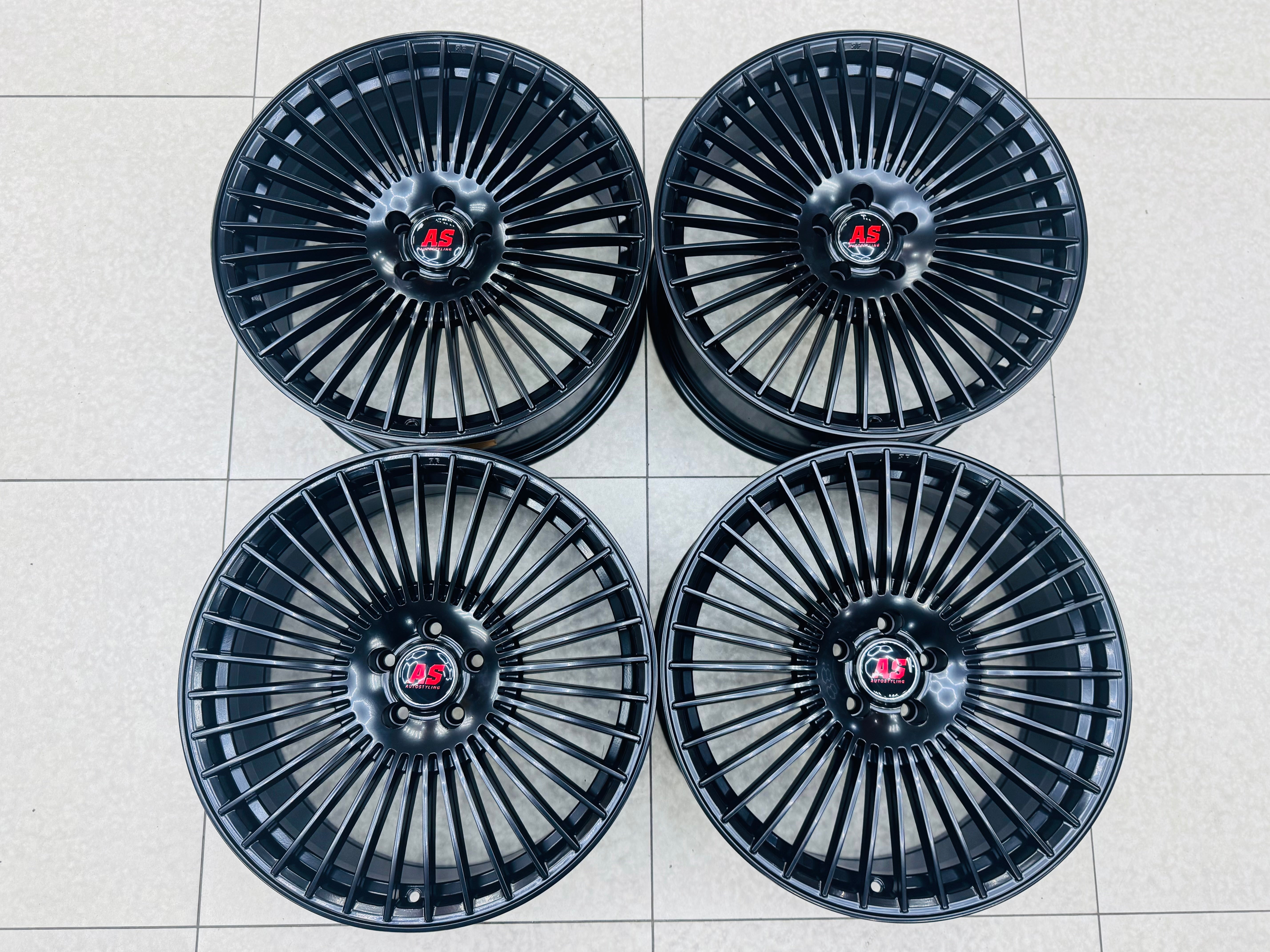 20″ 5/112 Velvet Black Alloy Wheels