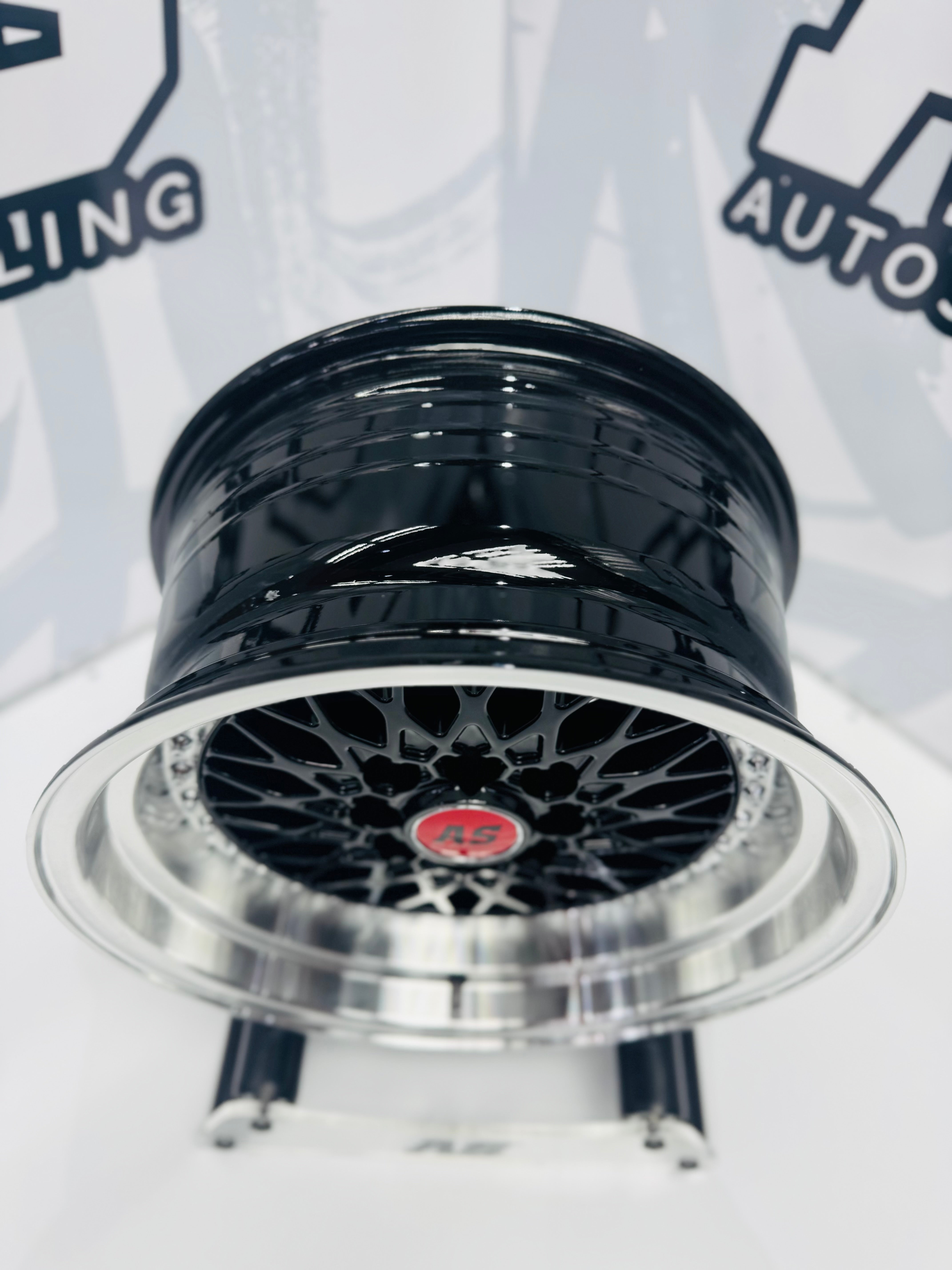 15” AS-7154 MESH  BLACK 4/100 4/114 wheels