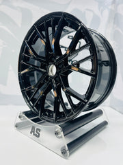17” AS-991  5/100 PCD to fit POLO GLOSS BLACK