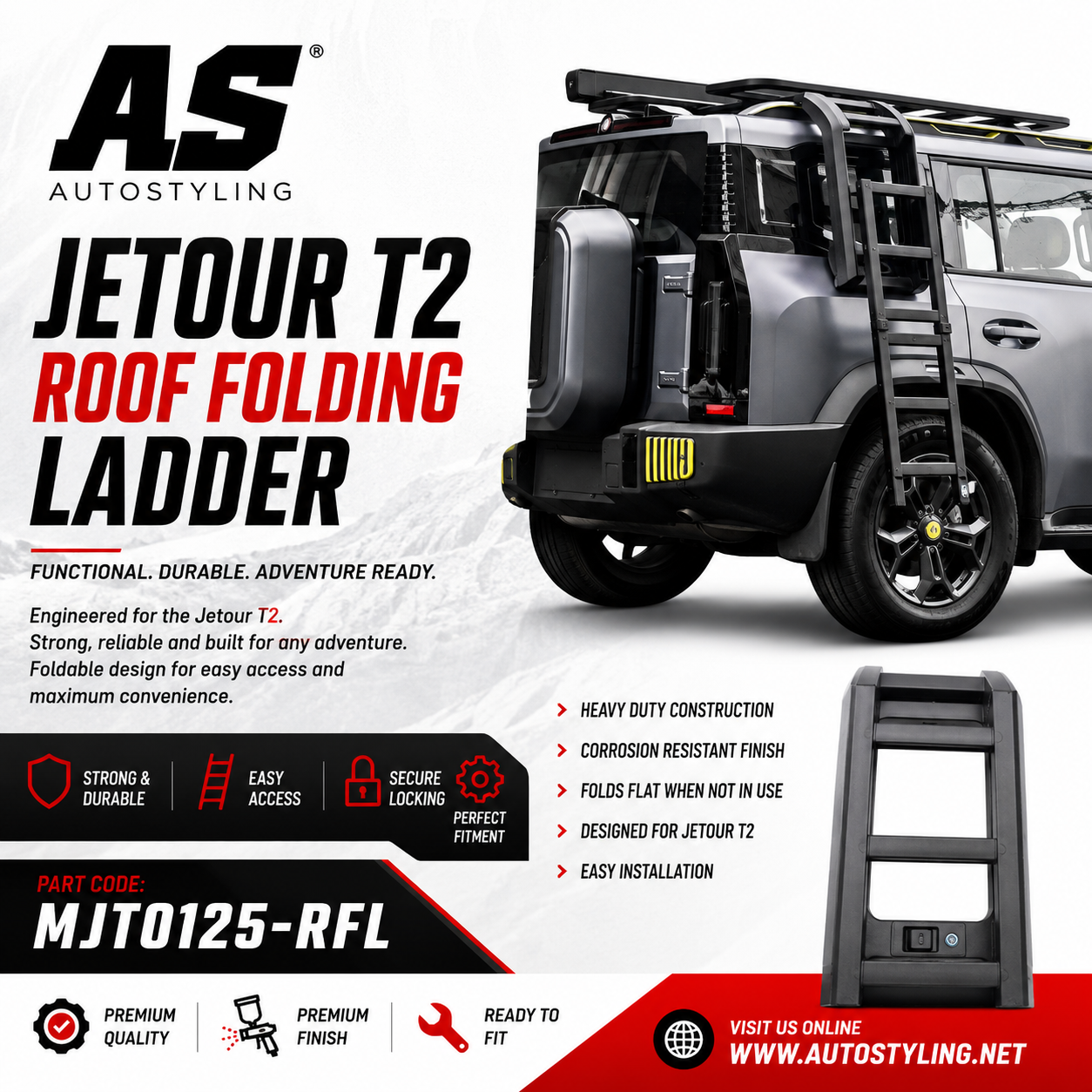 JETOUR T2 2025+ LADDER - Autostyling Klerksdorp