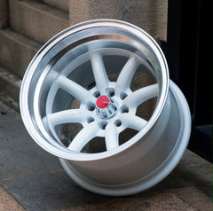 15” AS-WATA 8J/9J  4/100 4/114 WHITE RIMS