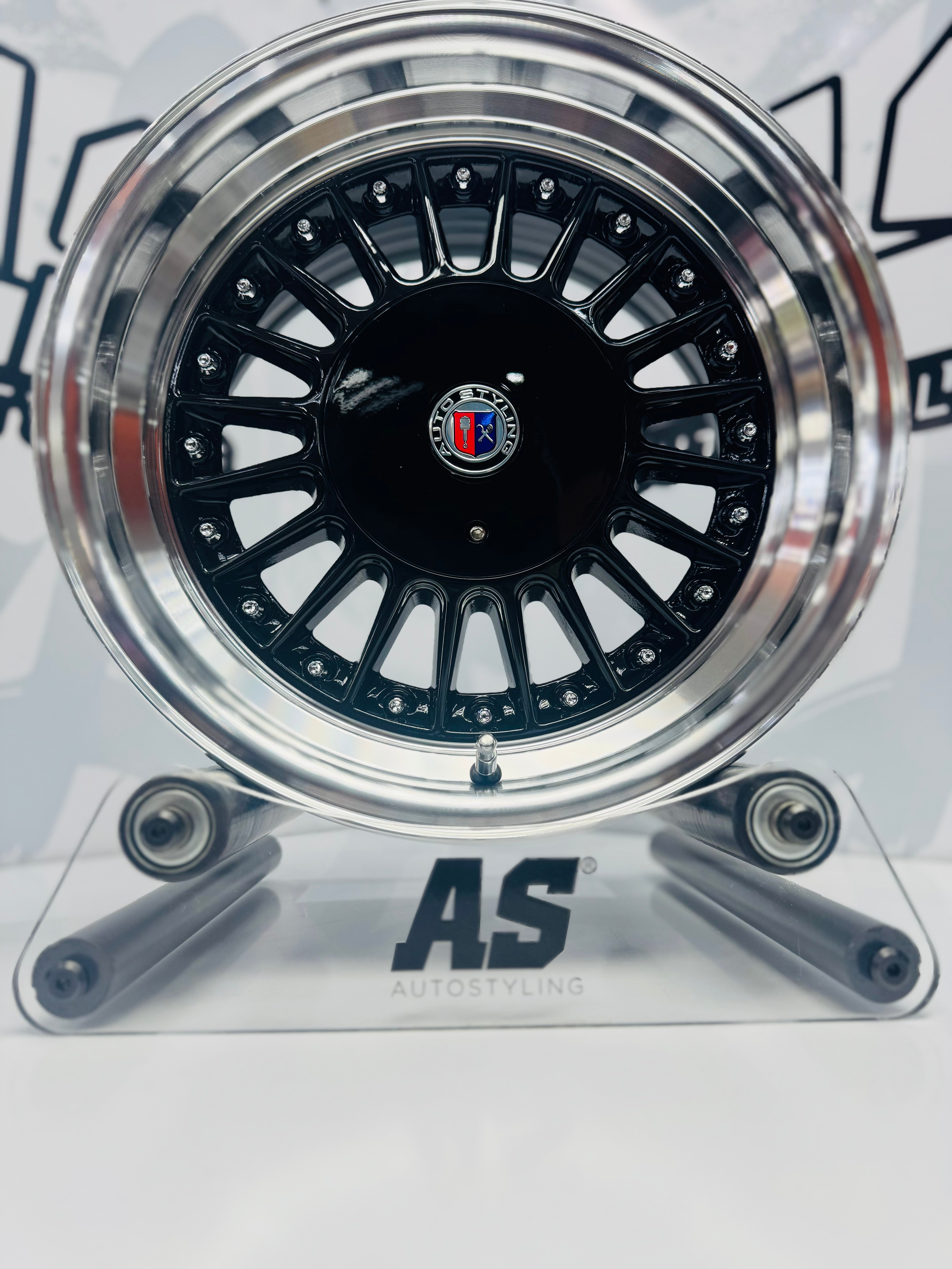 15” AS- ALPINA 7619 5/100 & 5/114 WHEELS Black