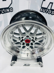 15” AS- 7407 4/100 4/114 HYPER SILVER