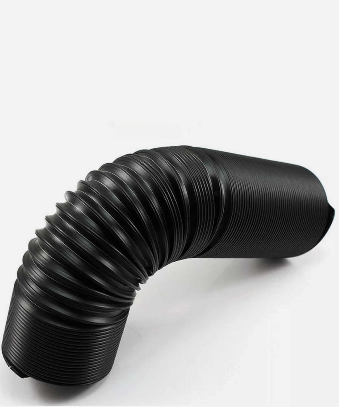 76mm 1M Car Air Intake Cold Pipe Flexible Ducting Feed Hose Induction Kit Black