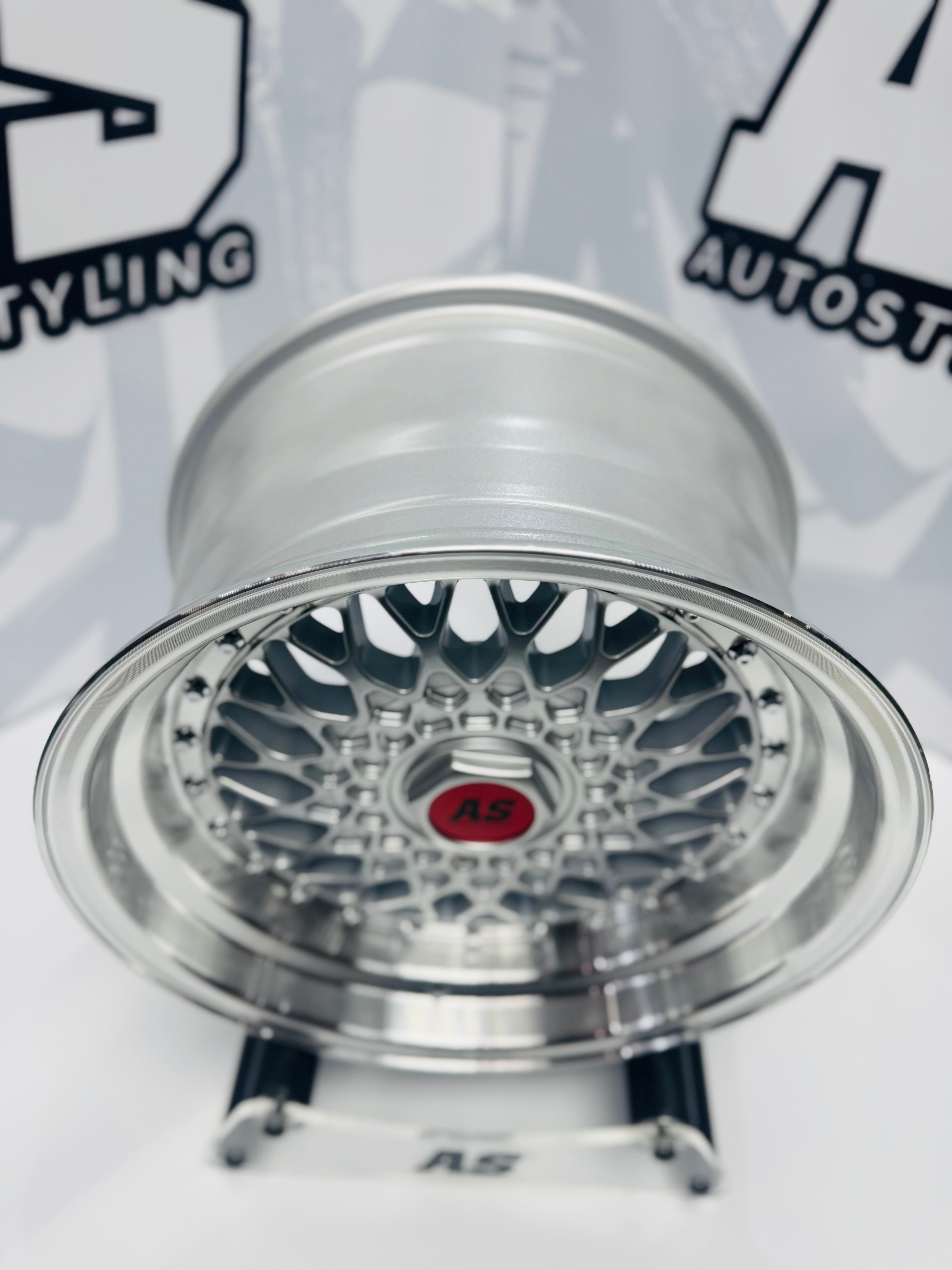 16” AS-MESH 8/9j 4/100 & 5/100 multi hole  SILVER