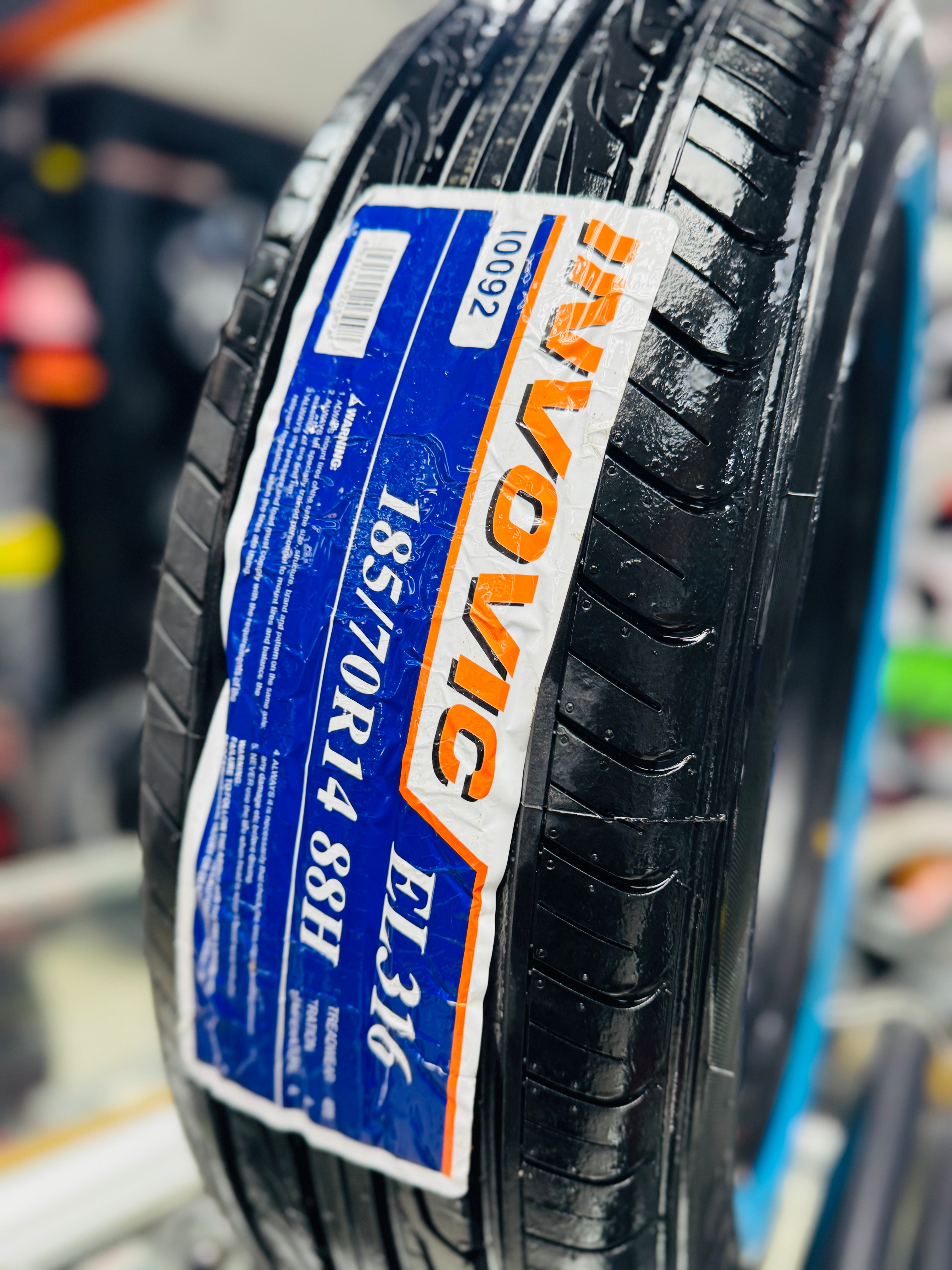 185/70/14 INVOVIC WHITE WALL TYRES