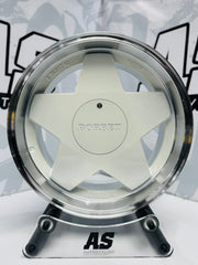 17” AS- BORB 4x100 & 5x100 WHITE WHEELS