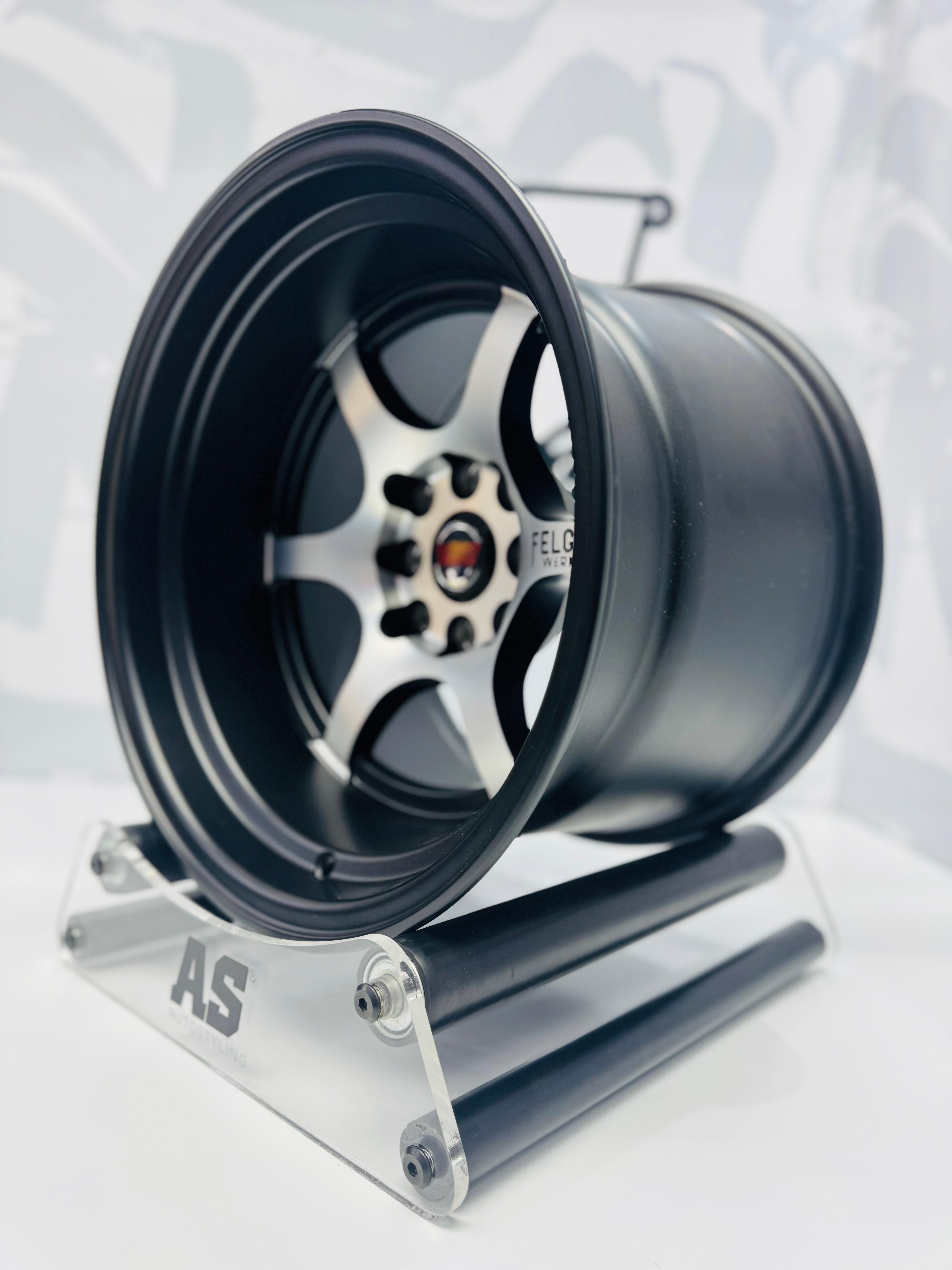 15” AS-SW401 9/10.5J 4/100 4/114 MATT BLK