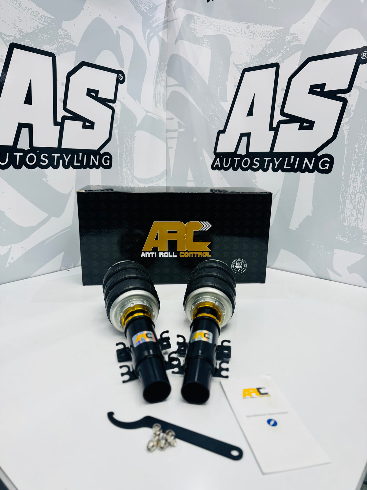 POLO 9n (bujwa)  ARC  AIR SUSPENSION STRUTS FRONTS HEIGHT ADJUSTABLE