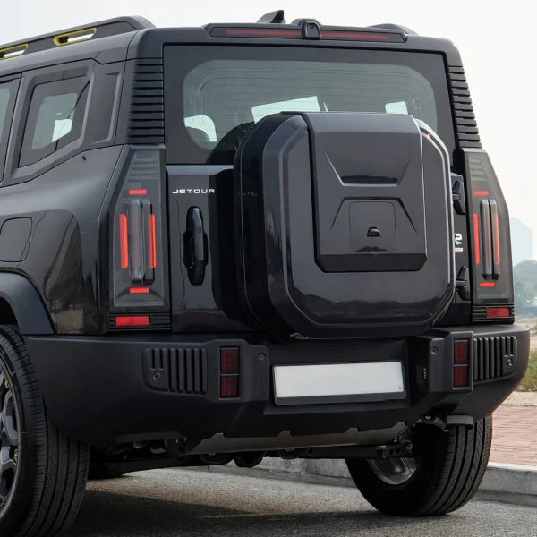 Jetour T2 square Spare Wheel Cover gloss black