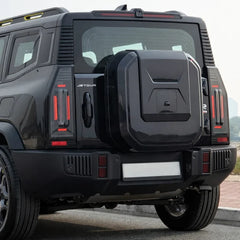 Jetour T2 square Spare Wheel Cover gloss black
