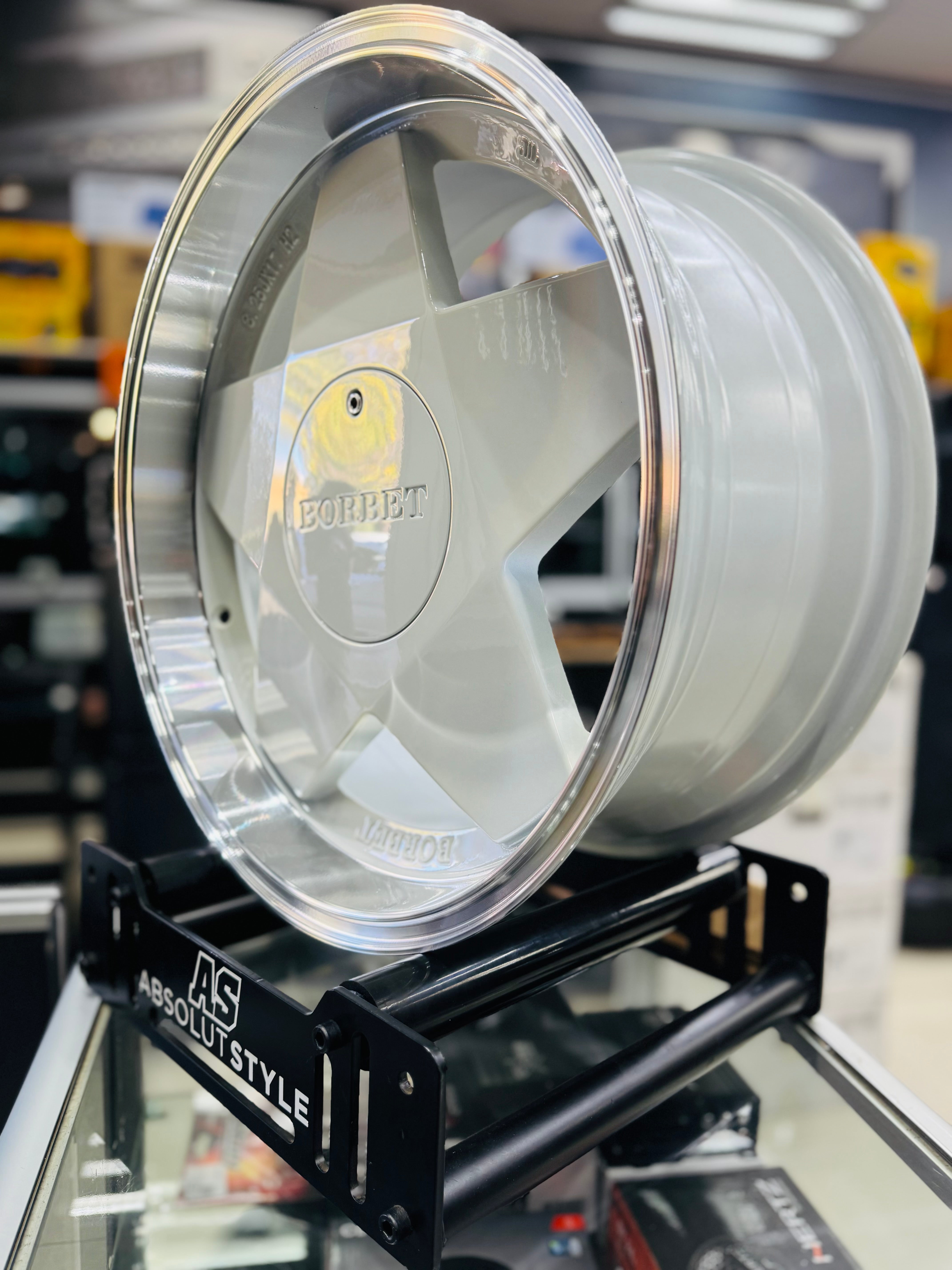 17” AS- BORB 4x100 & 5x100 WHITE WHEELS