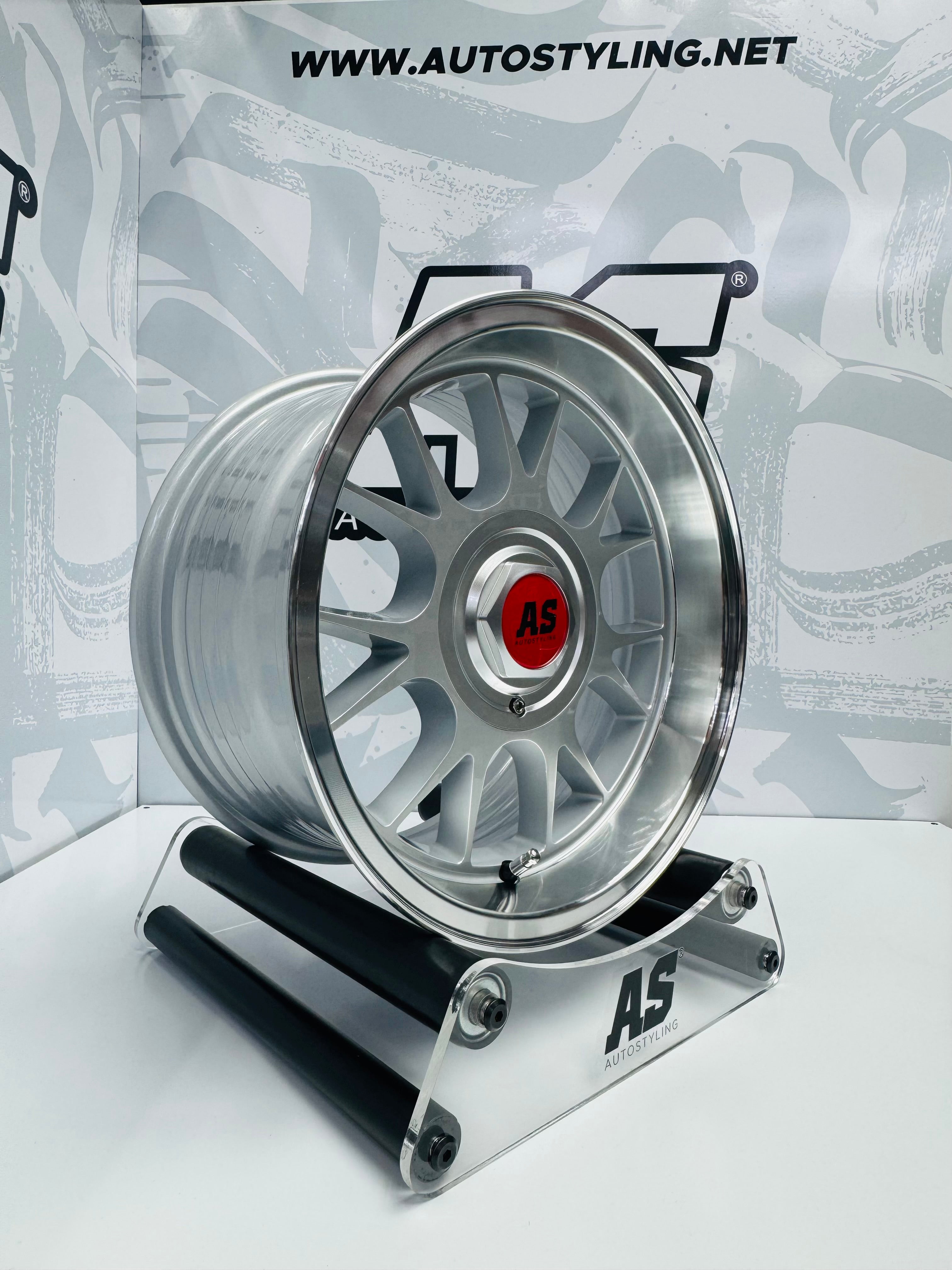 15” AS- 7566  5x100 & 5x114 Silver machine face wheels