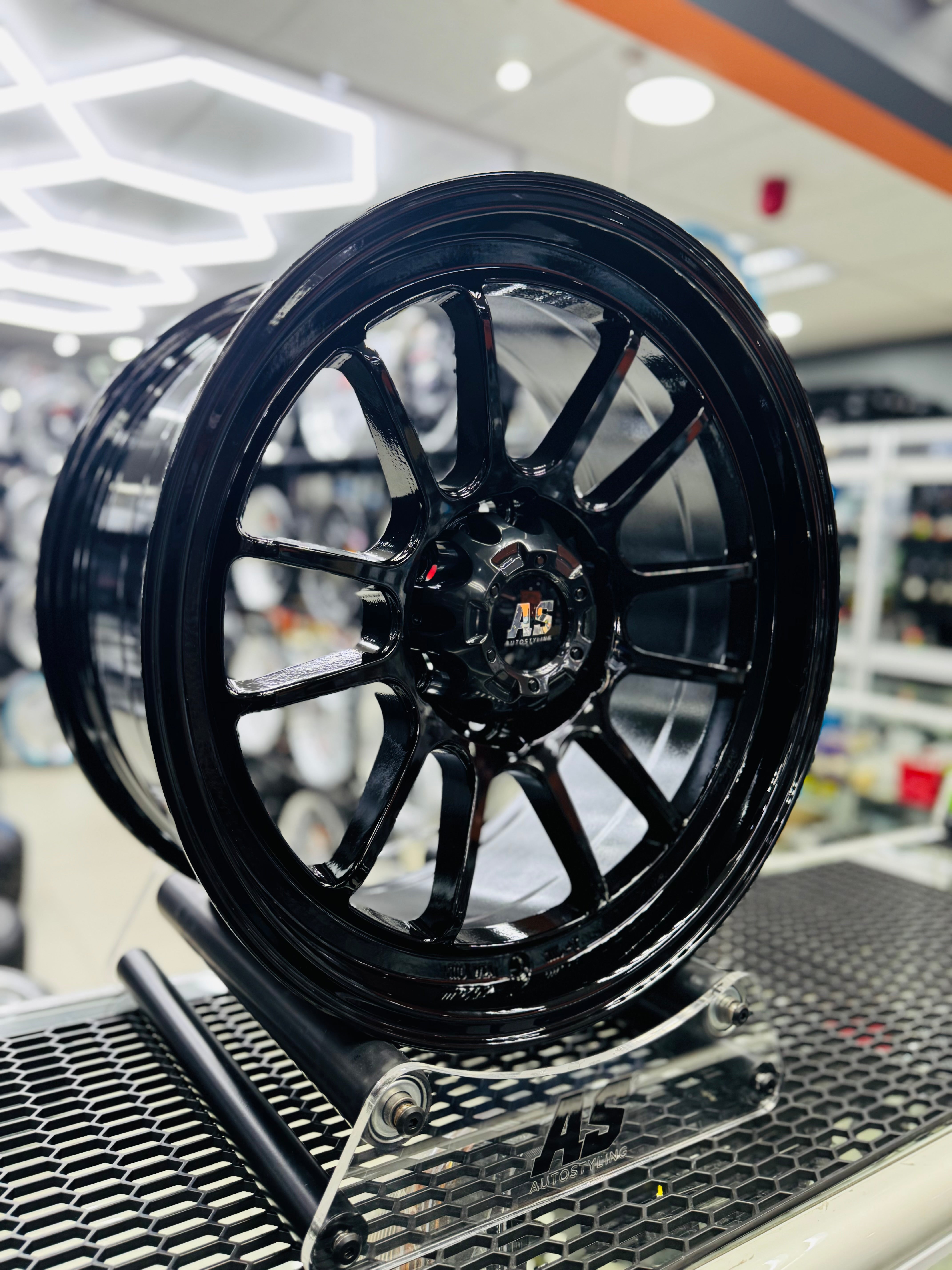 18” AS- DX014 GLOSS BLK 6/139 bakkie 4x4 rims