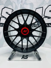 17” AS-RSE MATT BLACK 4/100 & 5/100 MULTI PCD