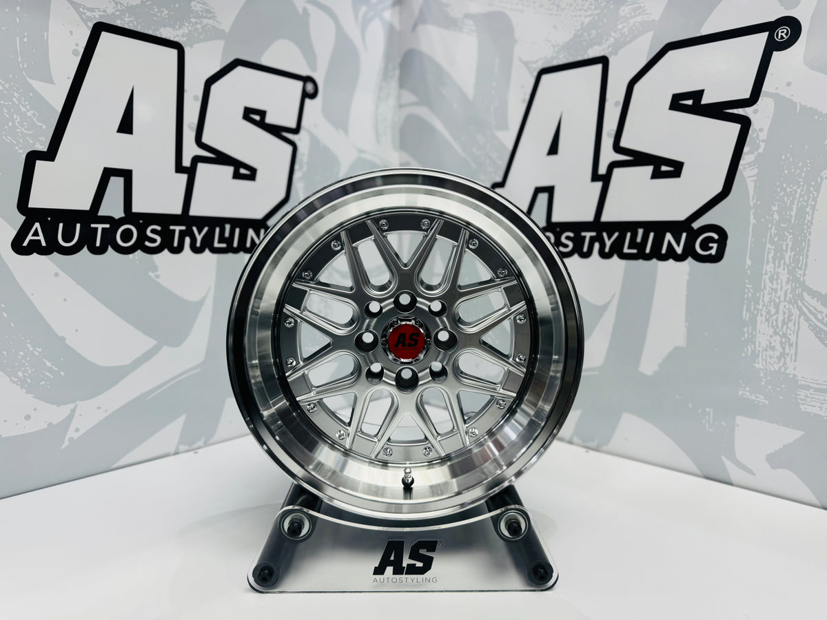 15” AS- 7407 4/100 4/114 HYPER SILVER