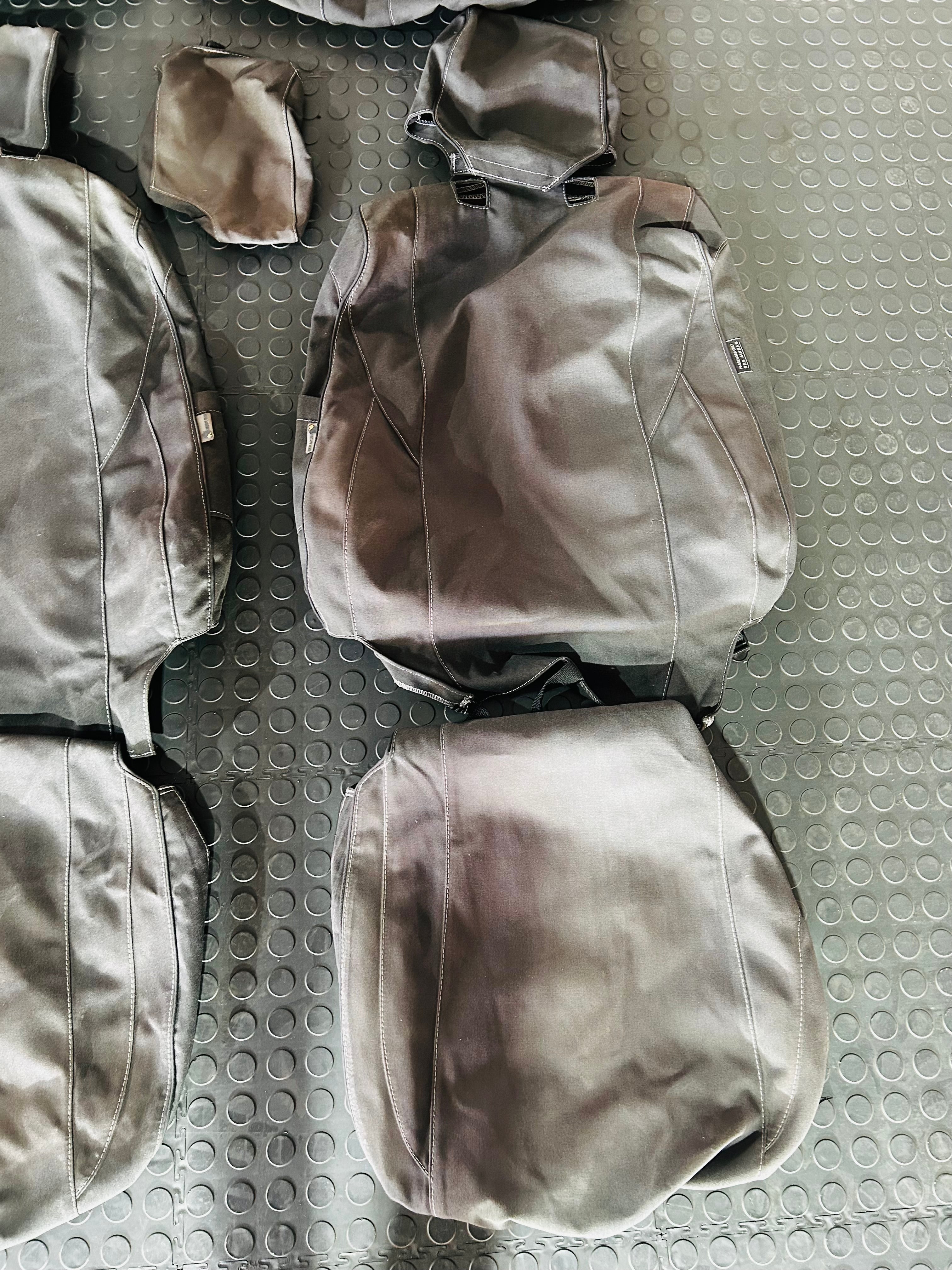 TOYOTA HILUX 2016+ GD6 ESCAPE GEAR HEAVY DUTY CANVAS SEAT COVERS  PRE OWNED